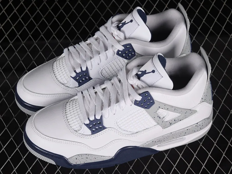 All categories Air Jordan Jordan series basketball shoes Air Jordan 4 LJR version Air Jordan 4 Retro "Midnight Navy" AJ4 Joe 4 Midnight Blue Men's cultural basketball shoes DH6927-140